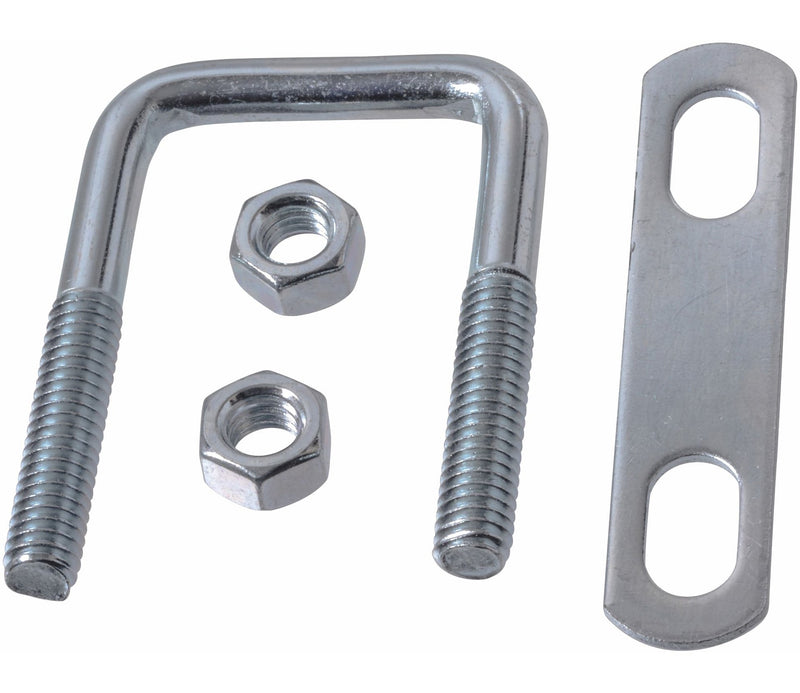 Buildex Square U Bolt, Carbon Steel, Zinc-Plated, 3 x 2-in B5