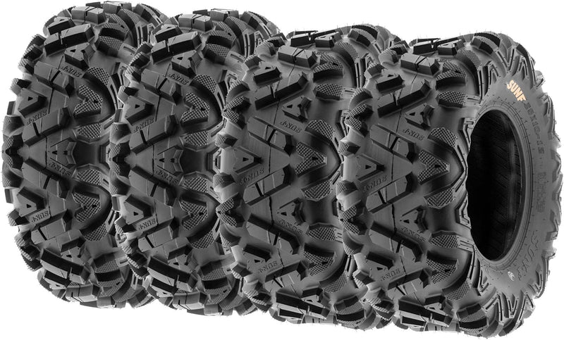 I ATV/UTV all-terrain Tires 25x8-12 Front & 25x10-12 Rear Set of 4 A033 6-PR Tubeless L0