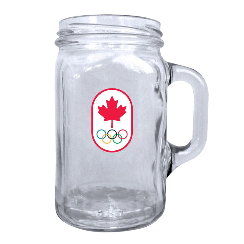 Canadian Olympic Team Mason Jar Mug Pint Glass For Fans/Collectors, 16.5-oz P5