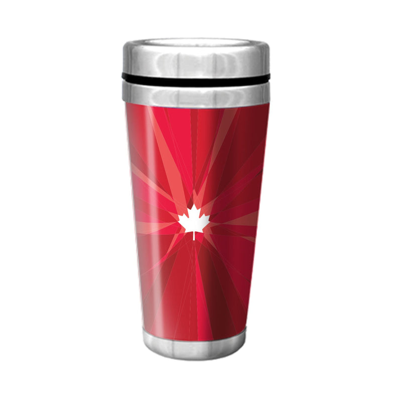 Canadian Olympic Team Stainless Steel Travel Mug For Fans/Collectors, Red, 16-oz T2