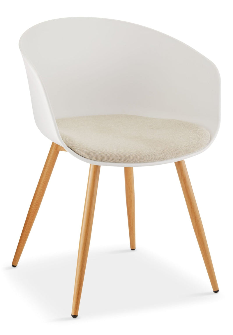 Canvas Andie Elegant & Modern Dining Chair, White Q8