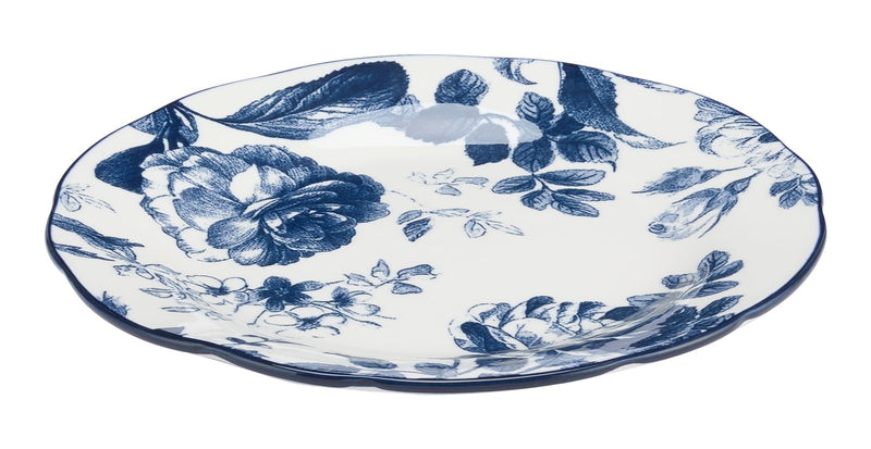 CANVAS Augusta Stoneware Salad Plate, 1-pc. White/Blue Floral C8