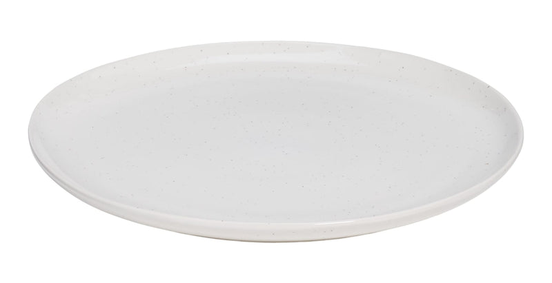 CANVAS Bettina Glossy Stoneware Salad Plate, 1-pc, White Speckle U0