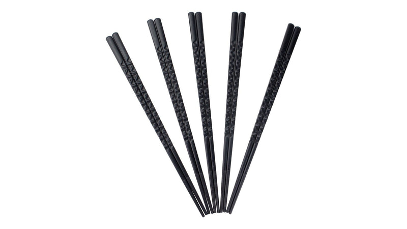 CANVAS Black Dishwasher Safe Chopsticks, Serves 5, 10-pc V5
