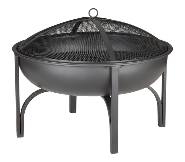 CANVAS Blairmore Outdoor Wood Burning Fire Pit, 29-in, Black A2