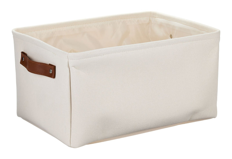 Canvas Dylan Rectangular Fabric Storage Basket, Assorted Colours F6