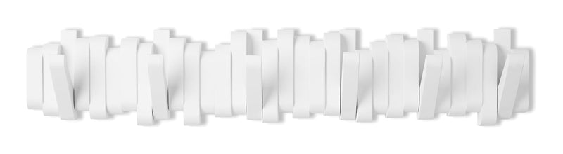 CANVAS Flemington Steel 6-Hook Flip Down Rail, White, 24-in A9