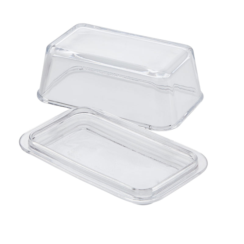 CANVAS Glass Butter Dish, 1-lb Butter Capacity, With Lid, Dishwasher Safe O9