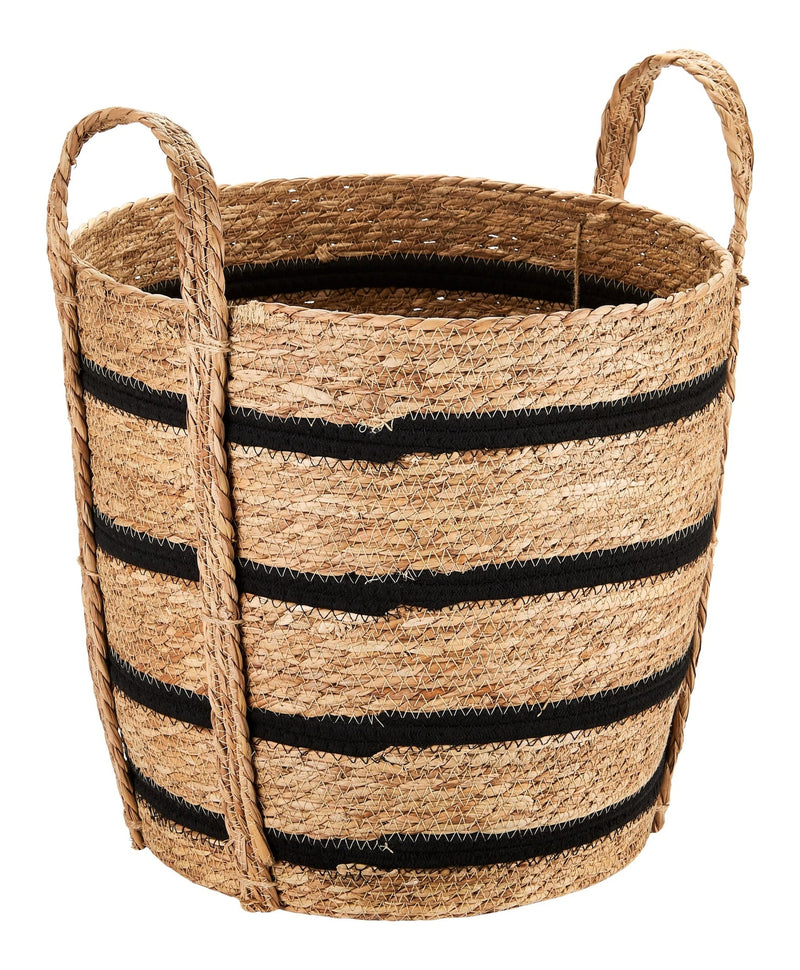 Canvas Henry Tall Woven Cotton Rope Storage Basket J0