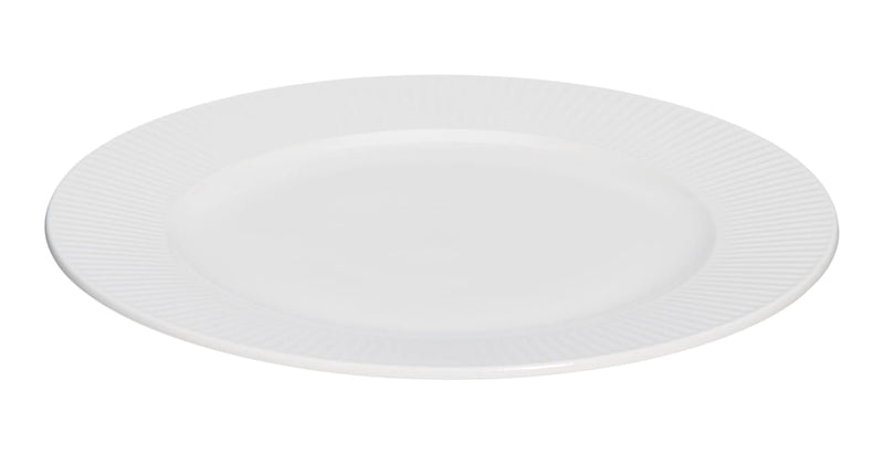 CANVAS Highbury Ribbed New Bone Dinner Plate, 1-pc, White T5