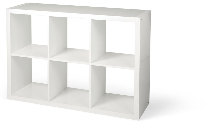 CANVAS Invermere 6-Cube Storage Organizer, Bookcase/Bookshelf, White K8
