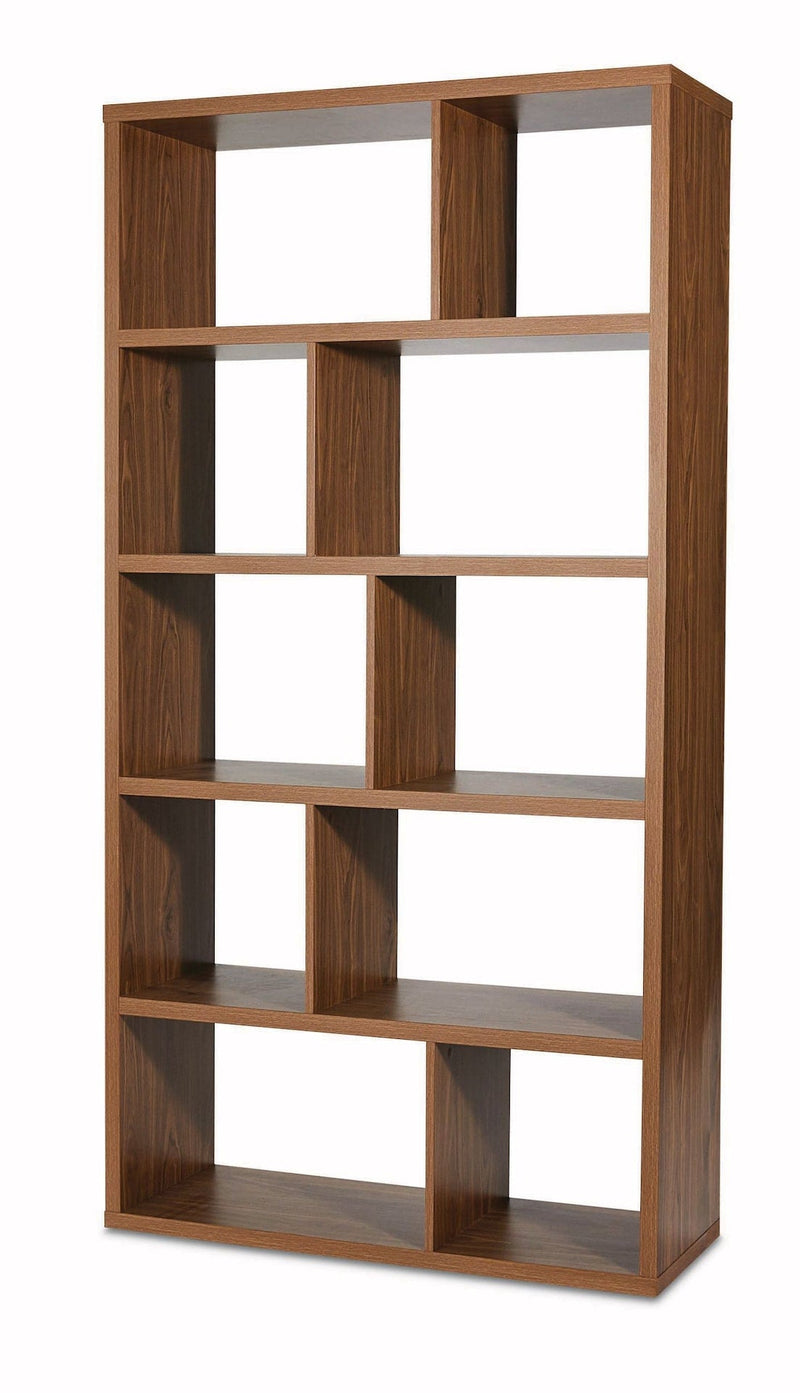 CANVAS Knowlan Modular Adjustable 5-Tier Bookshelf, 38.25 x 14.5 x 74.25-in, Walnut I5