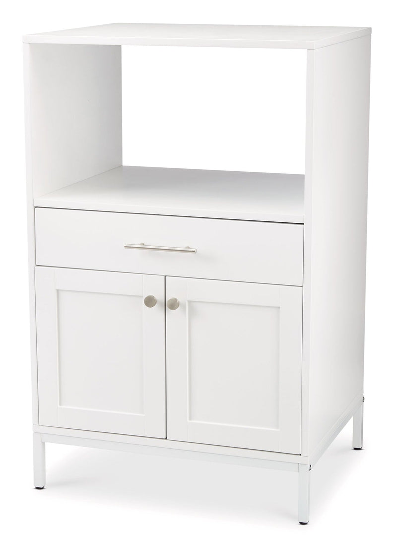 CANVAS Lawson Console Microwave Stand, White G9