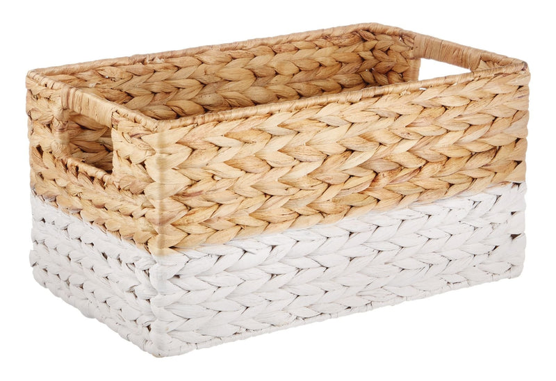 CANVAS Lucy Rectangular Woven Natural Material Storage Basket, 13 x 8.6 x 7-in Y4