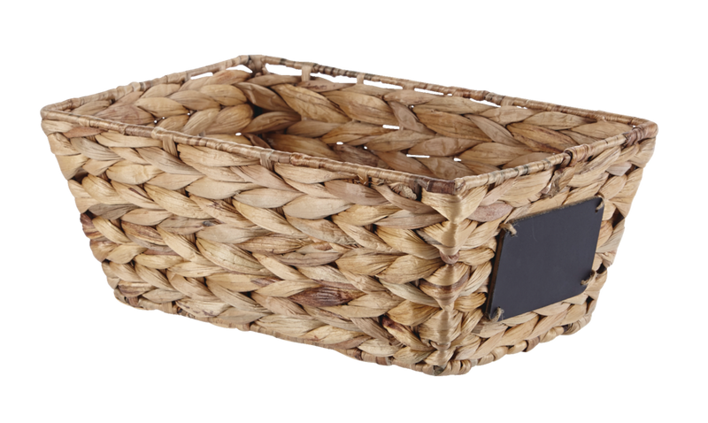 CANVAS Meg Rectangular Hand Woven Storage Basket, 12 x 8 x 5.1-in F8