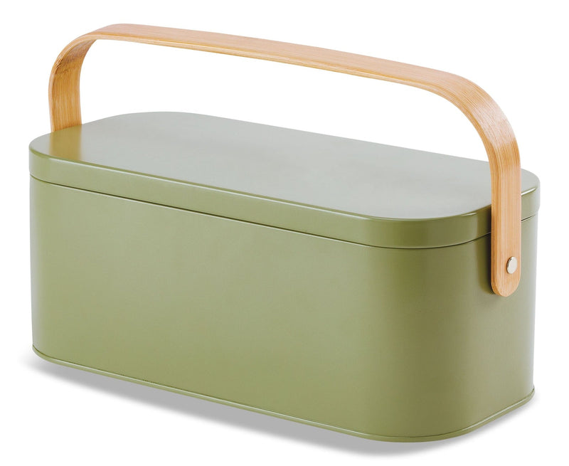 CANVAS Metal Gardening Storage Container, Iron, Green Y2