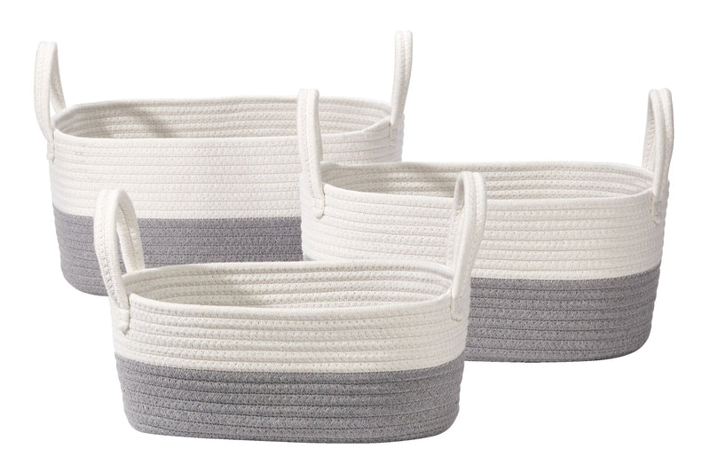 CANVAS Nesting Rope Baskets Set, 3-pk N0
