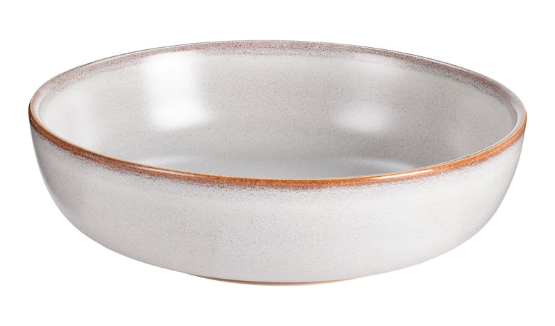 CANVAS Reactive Glaze Dinner Bowl, 1-pc, White with Reactive Glaze L3