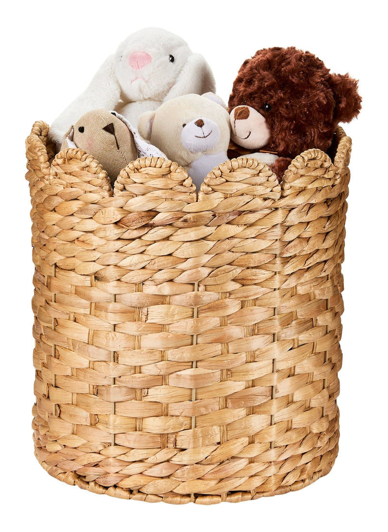Canvas Sadie Woven Tall Water Hyacinth Storage Basket D0
