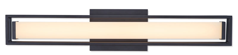 Canvas Slade 1-Light Integrated LED Vanity Light, Black, 24-in X0