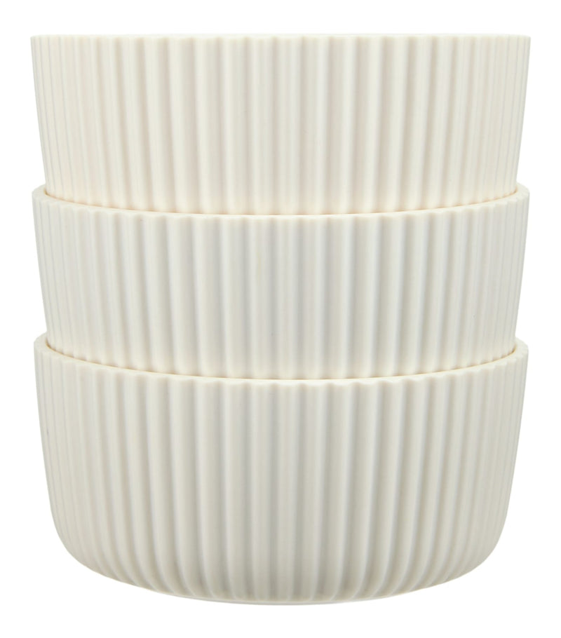CANVAS Small Ribbed Bowls for Outdoor Dining, 3-pk P6
