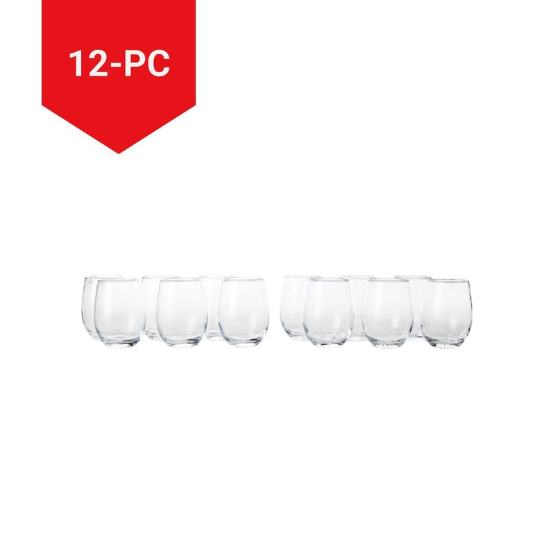 CANVAS Stemless Wine Glass Set, 18.5-oz, 12-pk J1