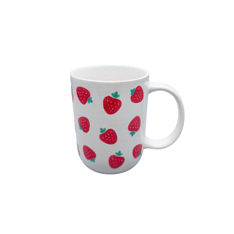 CANVAS Strawberry Stoneware Mug, 18-oz, White T6