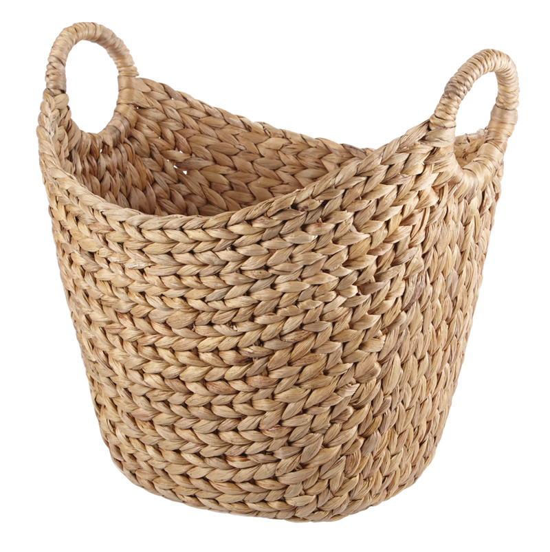 CANVAS Tess Curved Hand Woven Storage Basket, 16 x 12 x 15-in D2