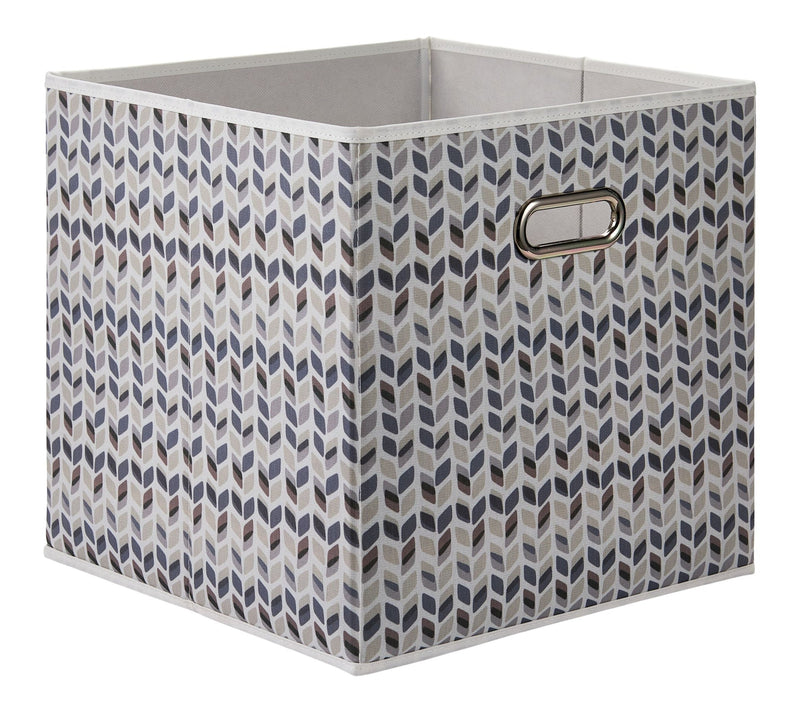 Canvas Tile Pattern Fabric Storage Cube Drawer, 13x13-in C8