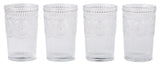 CANVAS Vintage Embossed Glass Tumbler Set, 4-pk