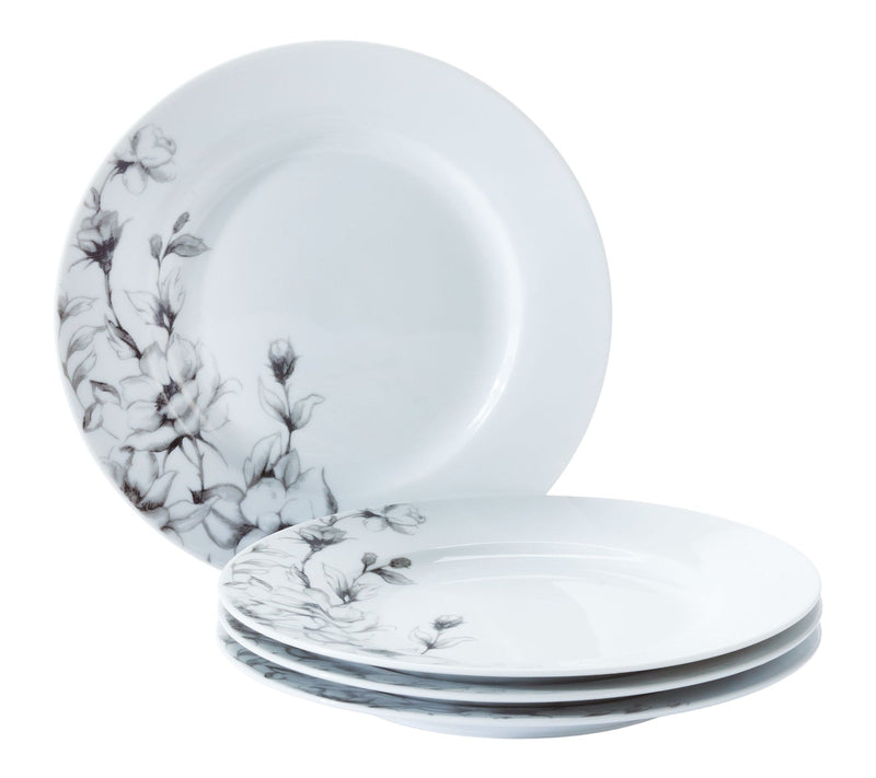 CANVAS Wild Rose Side Plate, 1-pc, White, Dishwasher & Microwave-Safe, N8
