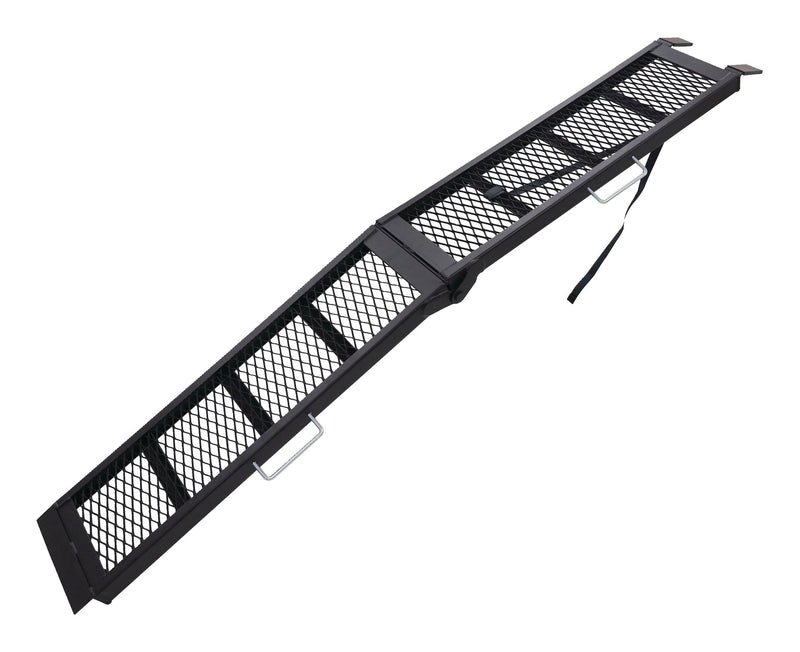 CargoMaster Power Sport Steel Mesh Centre Folding Loading Ramp, 80 x 11 in, Single Ramp S2