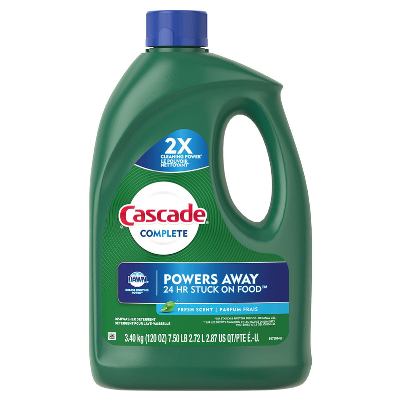 Cascade Complete Gel Dishwasher Detergent, 3.4-kg N1