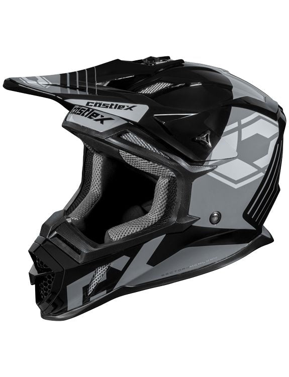 Castle X CX200 Sector MX Helmet, Grey R3