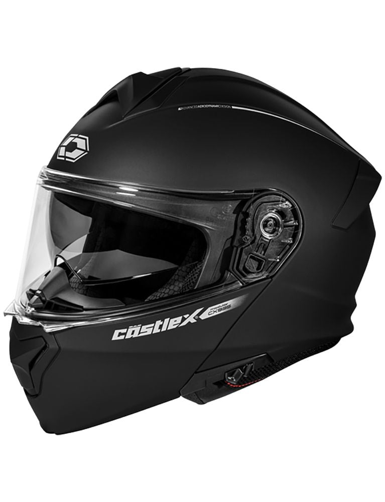 Castle X CX935 Adult Full Face Modular Motorcycle Helmet, Matte Black J2