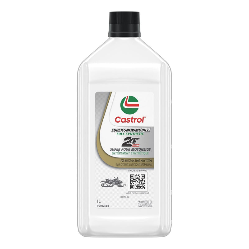 Castrol 2 Stroke Snowmobile Full Synthetic Oil Bottle D1