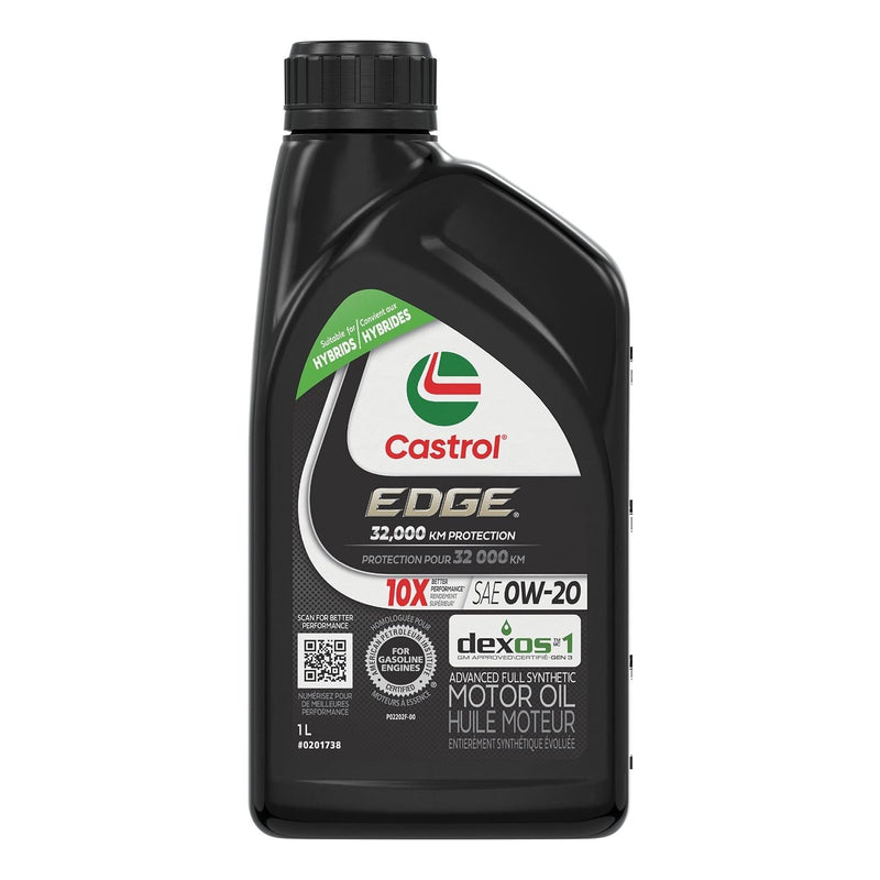 Castrol EDGE 0W20 Advanced Synthetic Engine/Motor Oil, 1-L F6