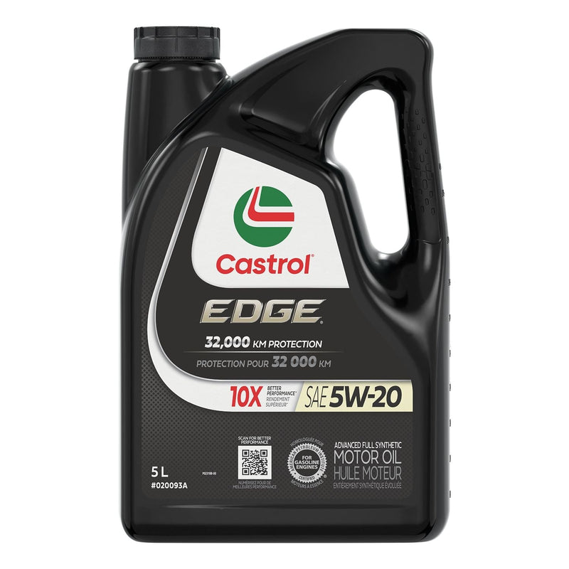 Castrol EDGE 5W20 Advanced Synthetic Engine/Motor Oil, 5-L R5