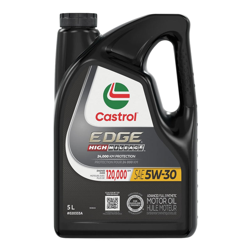 Castrol EDGE 5W30 High Mileage Synthetic Engine/Motor Oil, 5-L W1