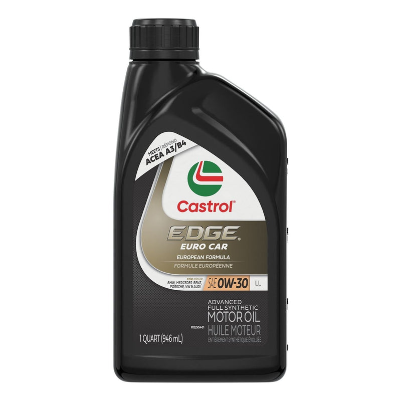 Castrol EDGE Euro LL 0W30 Advanced Synthetic Engine/Motor Oil, 946-mL R6