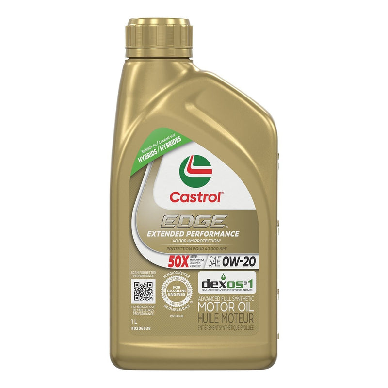 Castrol EDGE Extended Performance 0W20 Synthetic Engine/Motor Oil, 1-L D9