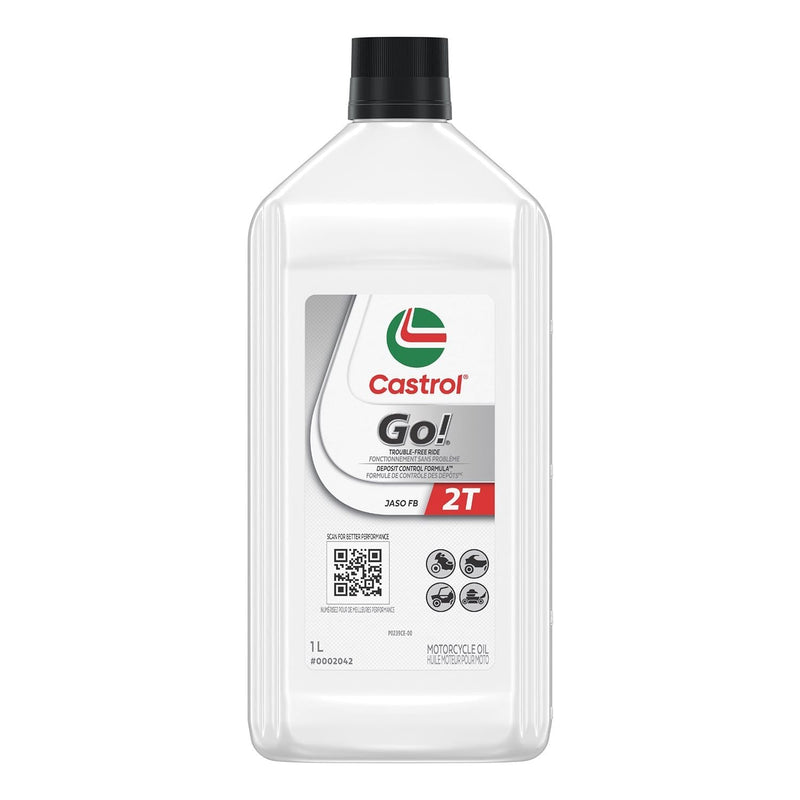 Castrol Go! 2-Stroke 2T Motorcycle Oil, 1-L A8