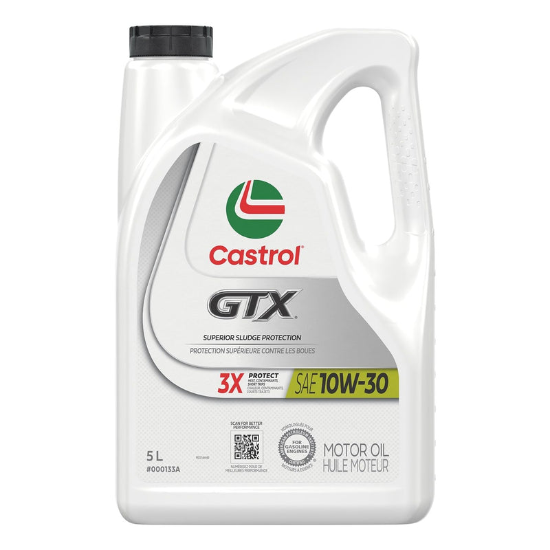 Castrol GTX 10W30 Conventional Engine/Motor Oil, 5-L E1