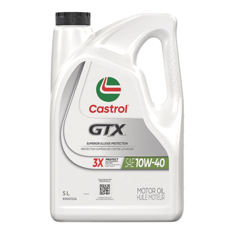 Castrol GTX 10W40 Conventional Engine/Motor Oil, 5-L U1