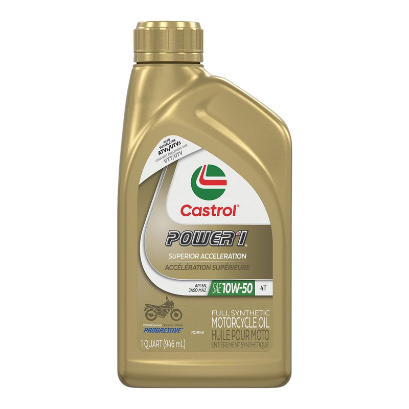 Castrol Power1 Motorcycle Oil 4T 10W50, 946-mL B5