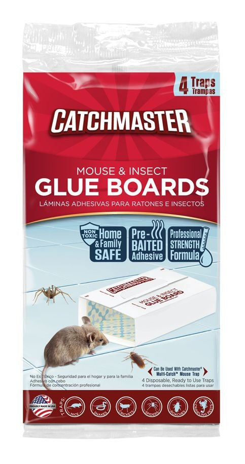 Catchmaster Rodent Glue Board, 4-pk Q4