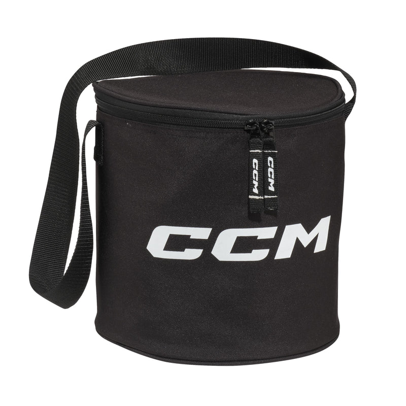 CCM Hockey Puck Bag, Black, 10-in Y6