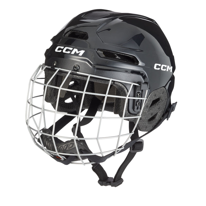 CCM Multi-Sport Hockey Helmet & Cage Combo, Youth, Black A5