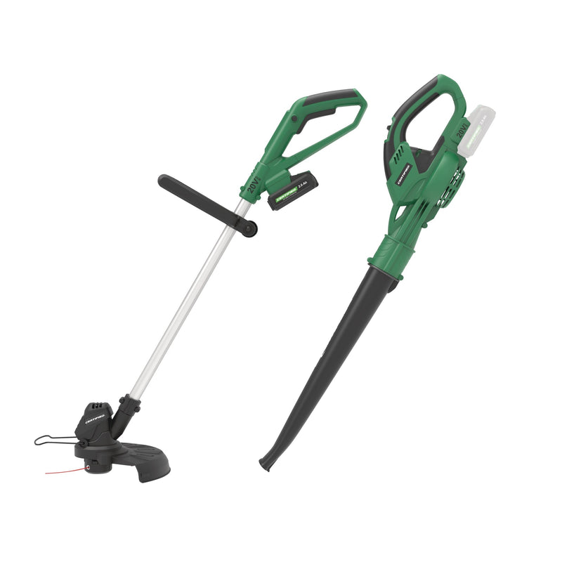 Certified 20V Cordless Line Grass Trimmer & Sweeper Combo R8