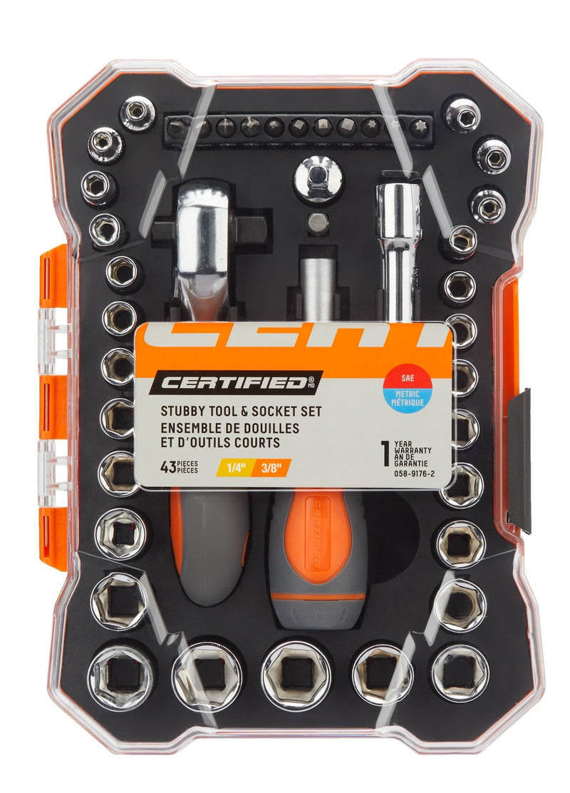 Certified Home Repair Tool & Socket Set, 43-pc T0